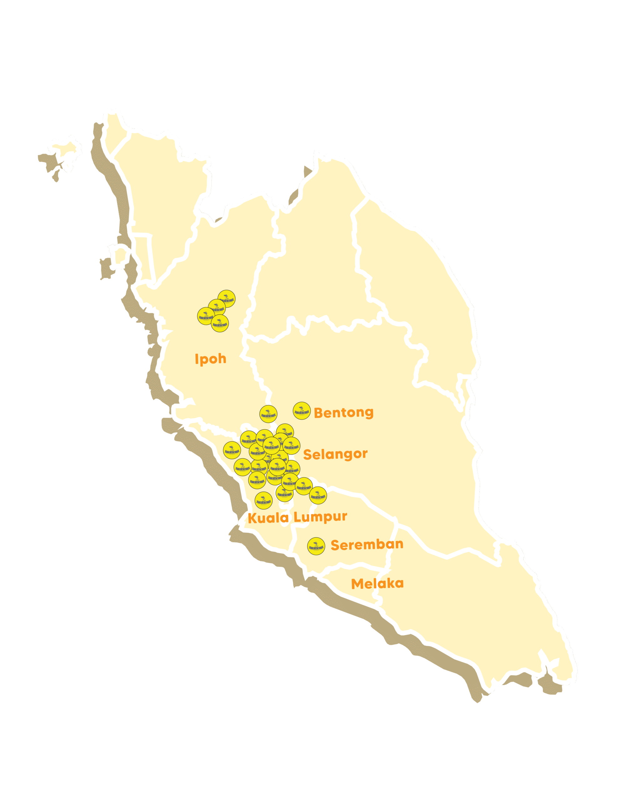 YSK Freshmart Outlet Map