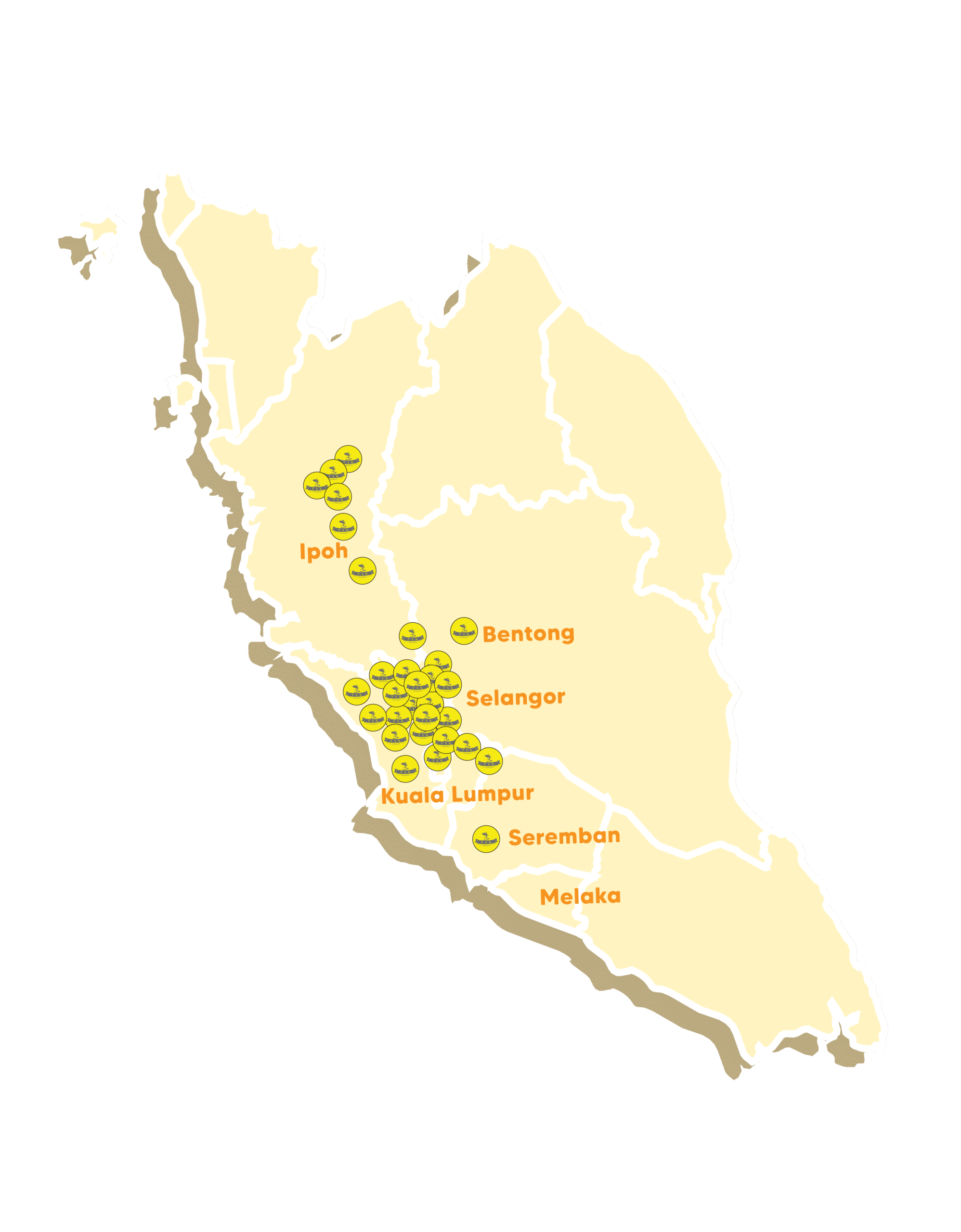 YSK Freshmart Outlet Map